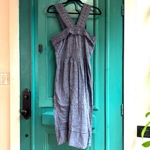 Abercrombie and Fitch embroidered midi dress